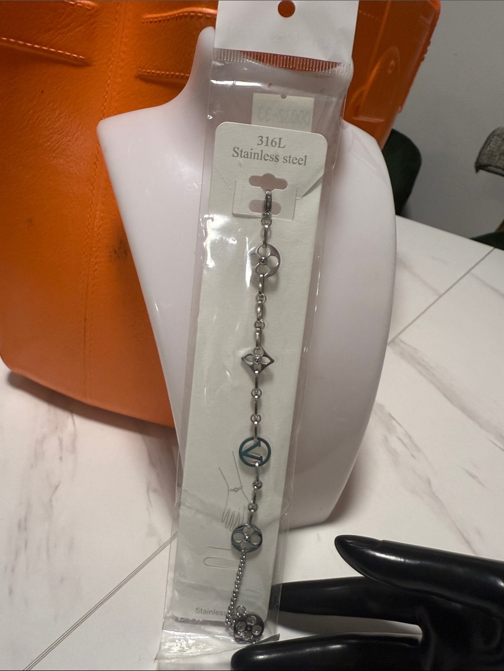 316L Stainless Steel Charm Bracelet - Silver